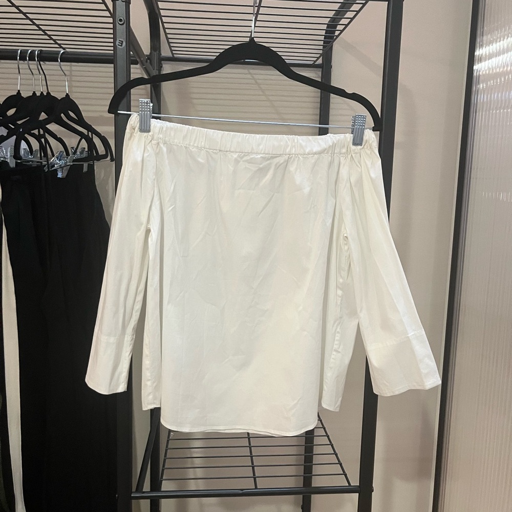 Zara Off-Shoulder White Top